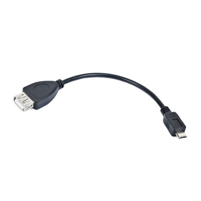 Кабель USB 2.0 OTG Gembird/Cablexpert USBAF/MicroBM, 0.15м, пакет A-OTG-AFBM-001