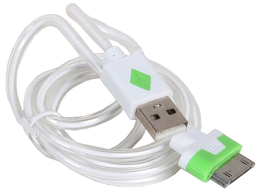 Кабель usb apple. Кабель Apple 30-Pin с подсветкой 1 м 3cott 3c-CLDC-064br-ip4.