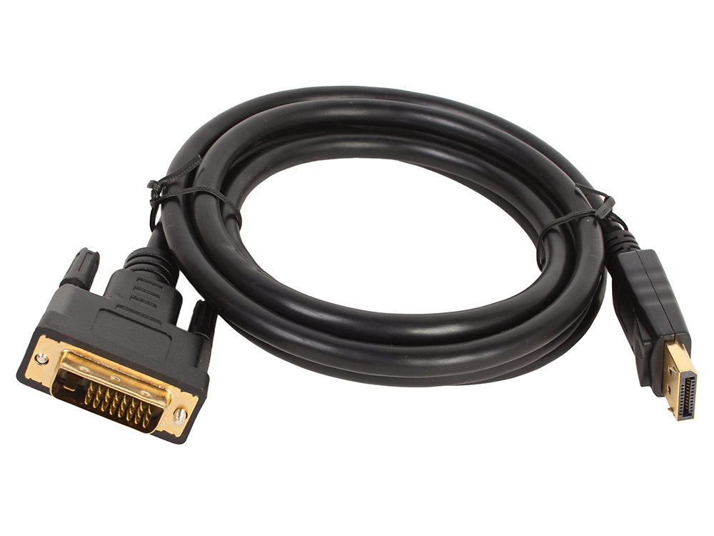 Кабель DisplayPort-DVI Gembird/Cablexpert, 1.8м, 20M/19M, черный, экран, пакет