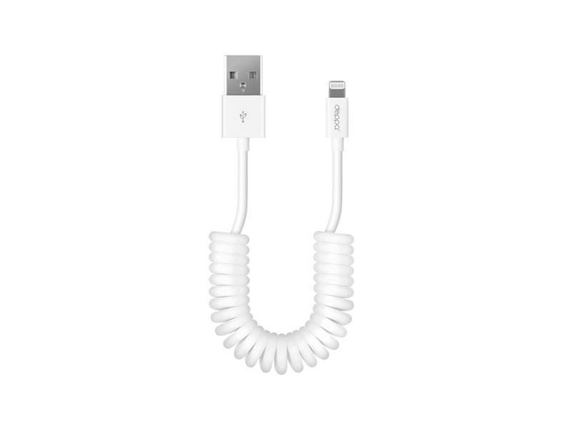 Кабель Deppa USB - 8-pin Lightning для Apple, витой, 1,5 м.. белый