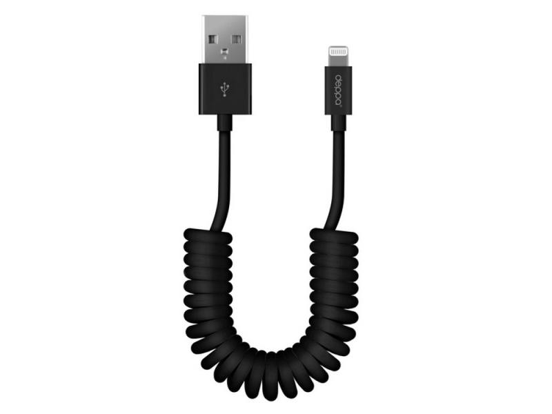 

Кабель Lightning Deppa 72131, витой, MFI, 1.5 м, черный