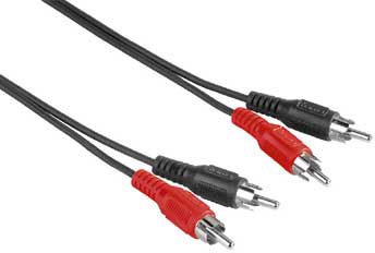 

Кабель соединительный 2.5м Hama 2xRCA (M) - 2xRCA (M) черный H-30457