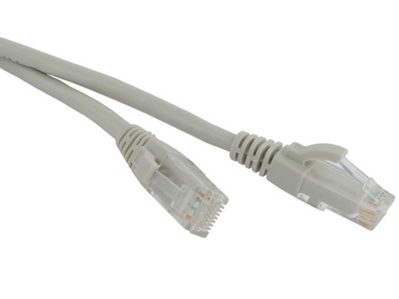 

Патч-корд UTP 5E категории 1м Hyperline PC-LPM-UTP-RJ45-RJ45-C5e-1M-LSZH-GY серый