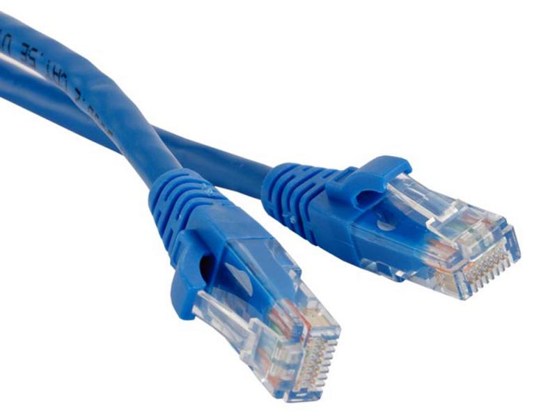 

Патч-корд UTP 5E категории 5м Hyperline PC-LPM-UTP-RJ45-RJ45-C5e-5M-LSZH-BL синий