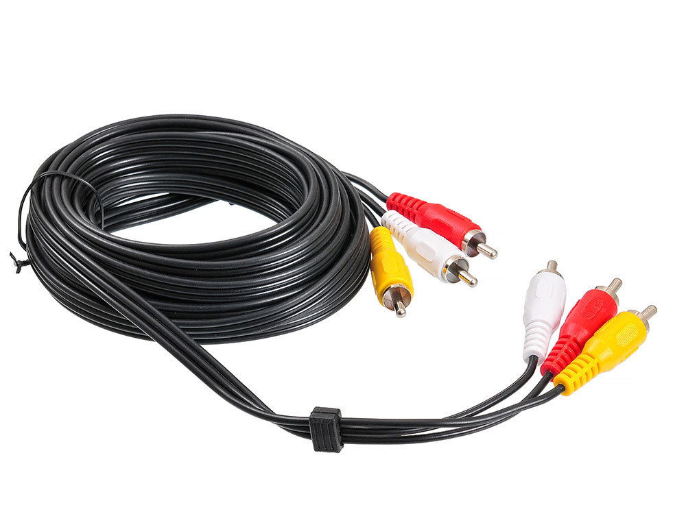 

Кабель 5.0м Buro 3xRCA(M)-3xRCA(M) черный BAAC027-5