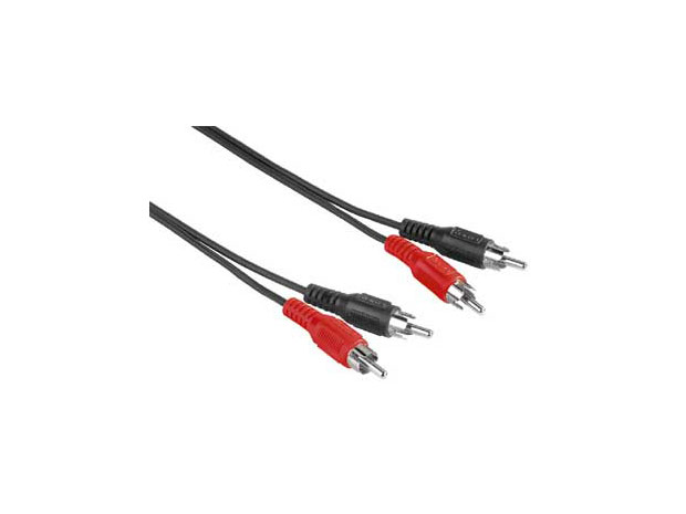

Кабель соединительный 10.0м Hama 2xRCA (M) - 2xRCA (M) черный H-30469