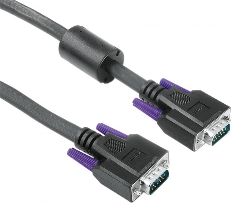 

Кабель VGA 10.0м Hama черный H-41935