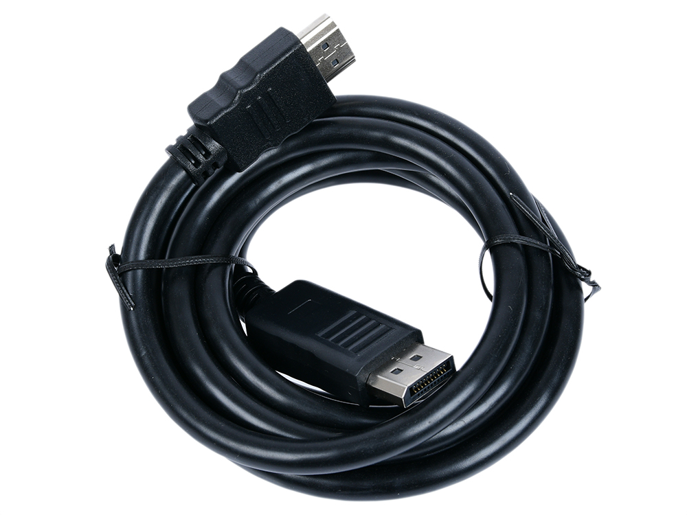 Кабель DisplayPort-HDMI 1.8м Gembird экранированный черный CC-DP-HDMI-6