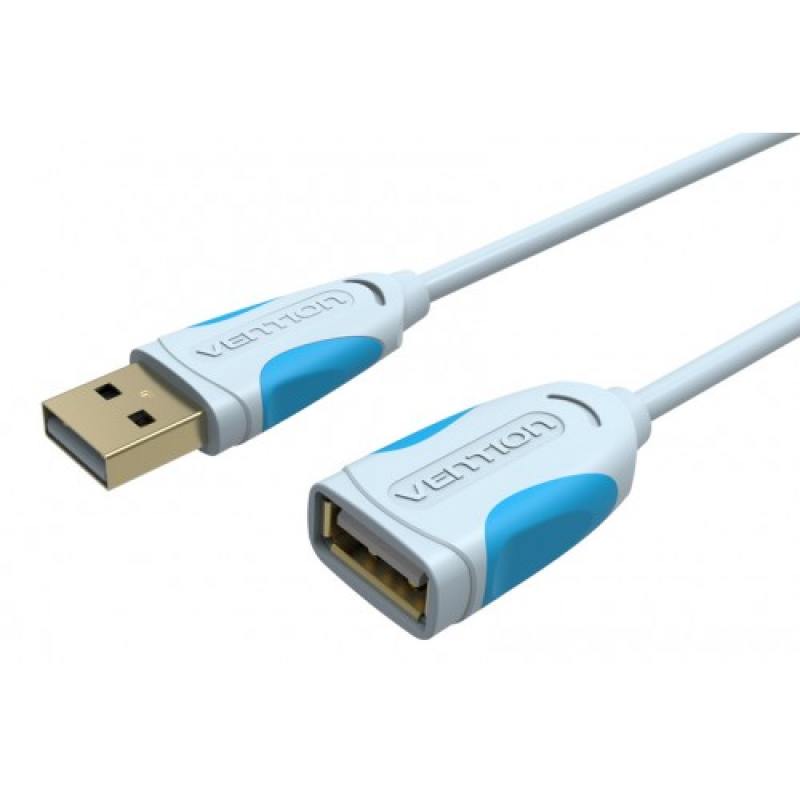 

Кабель удлинительный USB 2.0 AM-AF 2.0м Vention VAS-A05-S200 серый