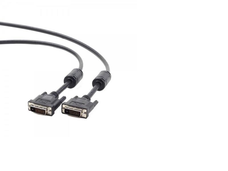 

Кабель DVI-DVI 1.8м Dual Link Gembird экранированный ферритовые кольца черный CC-DVI2-BK-6