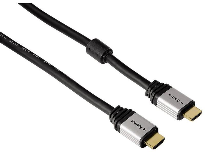 

Кабель HDMI 0.75м Hama двойное экранирование черный H-53759