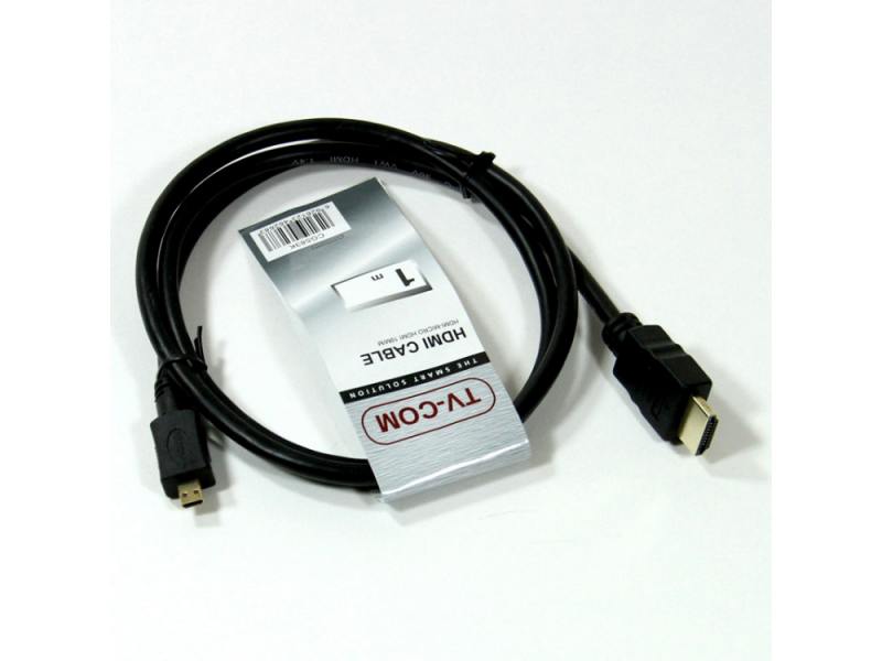 

Кабель HDMI-micro HDMI 1м VCOM Telecom CG583K-1M 6926123462683