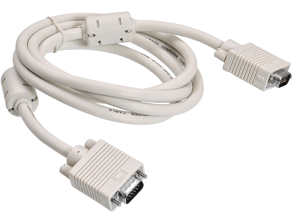 

Кабель VGA 1.8м BURO CAB016S-06 круглый серый 817278