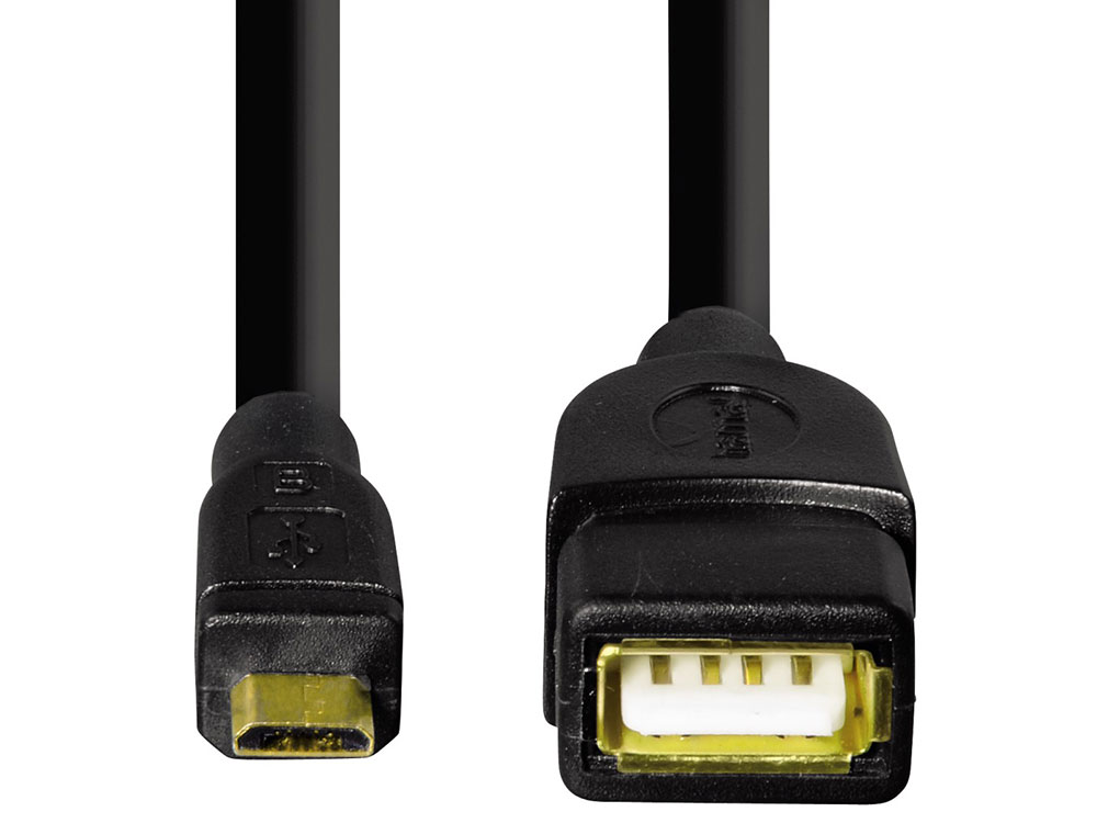 

Кабель USB 2.0 A-micro B (f-m) 0.15м для USB накопителей к USBhostmicro Hama H-78426