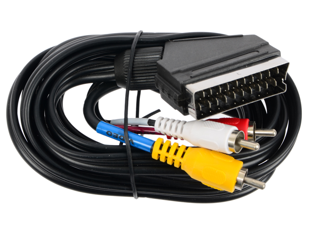 

Кабель соединительный 2м Buro SCART-3xRCA черный BSC005-2