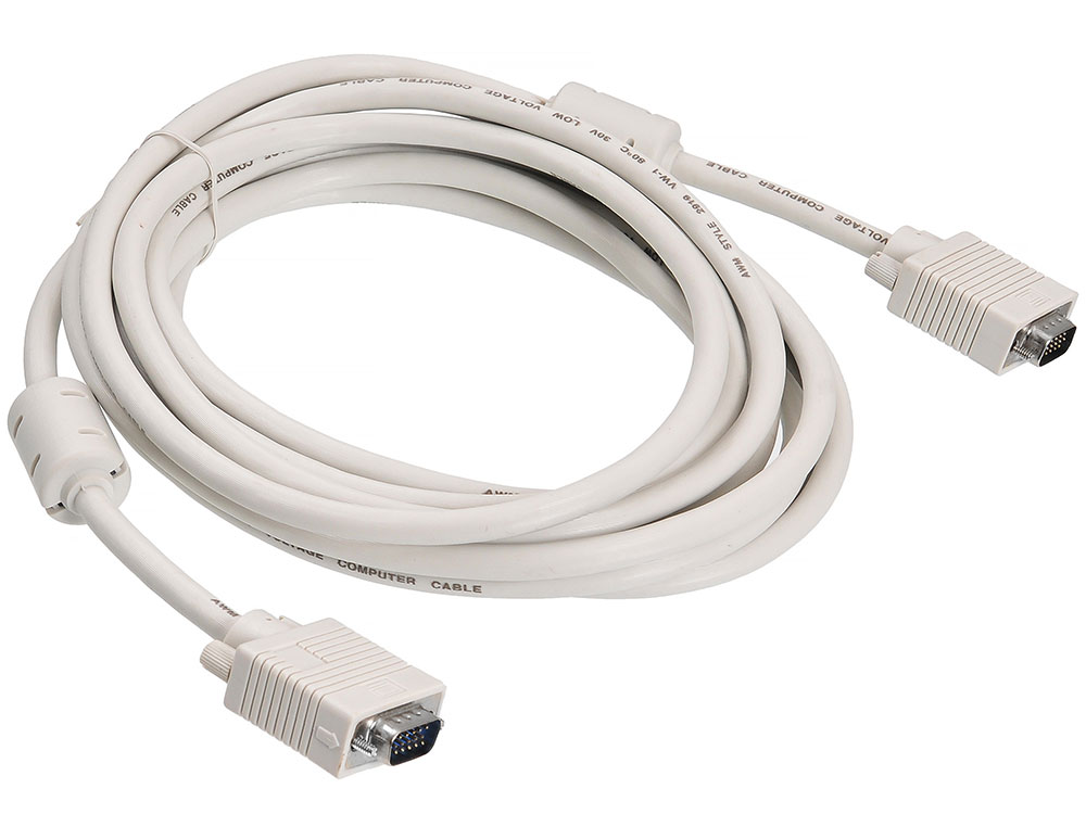 

Кабель VGA-VGA 5.0м Buro CAB016S-5M серый 817281