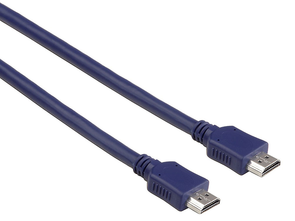 

Кабель HDMI 2.5м Hama синий H-20163
