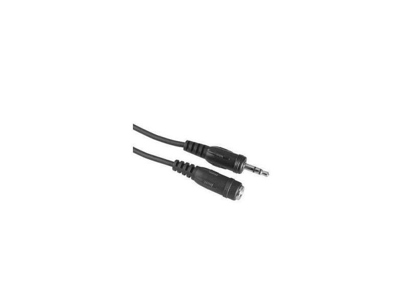 

Кабель 5м Hama 3.5 mm stereo plug - 3.5 mm stereo jack 30449, Черный