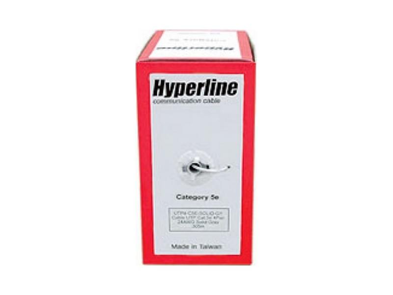 

Кабель UTP indoor 4 пары категория 5e Hyperline UUTP4-C5E-S24-IN-PVC-YL-305 одножильный 24AWG желтый