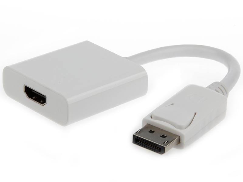 

Переходник DisplayPort - HDMI M-F белый Gembird A-DPM-HDMIF-002-W