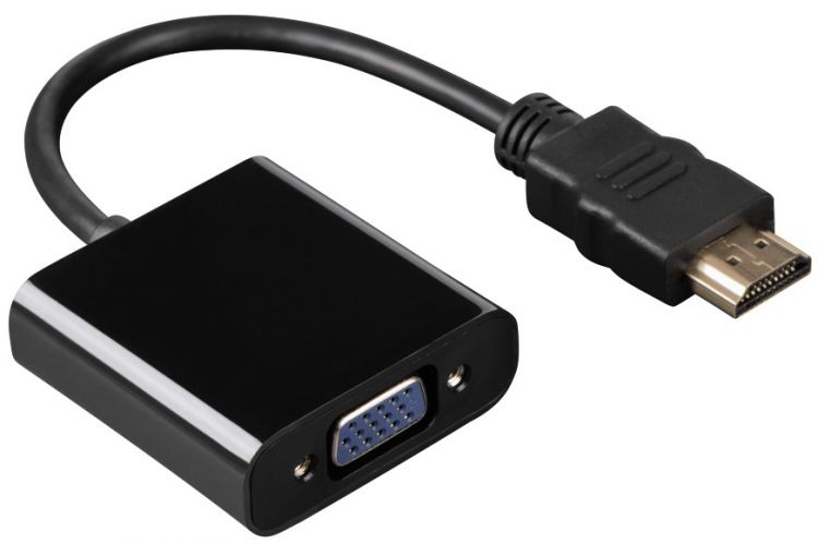 

Переходник HDMI-VGA Hama H-54569 черный позолоченные контакты
