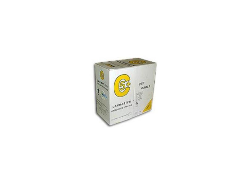 

Кабель Lanmaster UTP level 5E 4 пары PVC 200 MHz серый 24AWG 305м LAN-5EUTP-GY