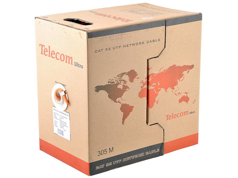 

Кабель Telecom Ultra Base UTP TUS44048E-OR 4 пары кат 5е 305м оранжевый