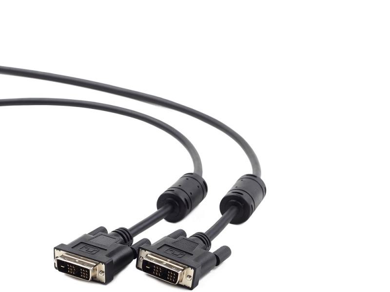 

Кабель DVI-DVI 4.5м Single Link Gembird экранированный ферритовые кольца пакет CC-DVI-BK-15