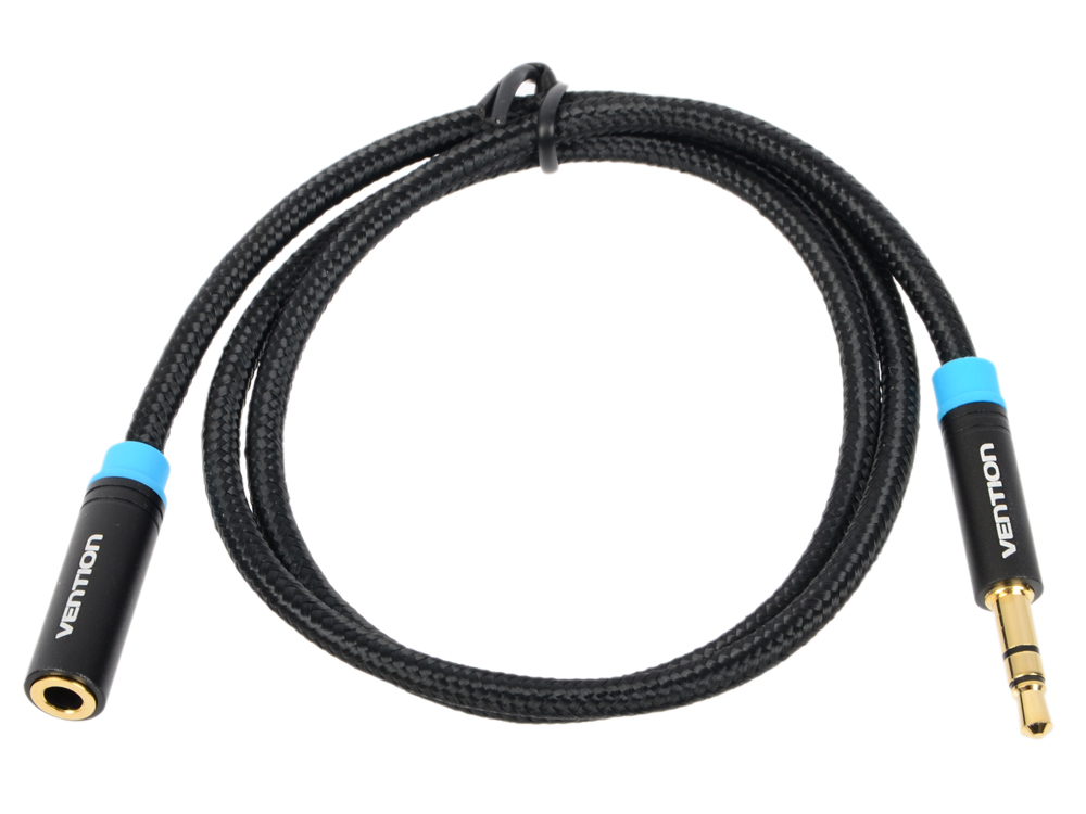 

Кабель удлинитель 0.5м Vention 3.5 Jack (M) - 3.5 Jack (F) тканевая оплётка VAB-B06-B050-M
