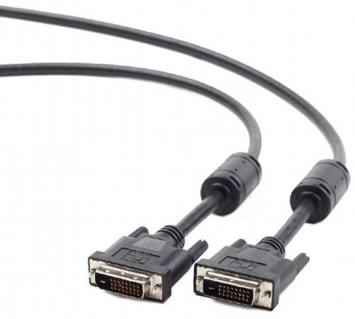 Кабель DVI-DVI 4.5м Dual Link Gembird 2 фильтра двойное экранирование черный CC-DVI2-BK-15 Кабель DVI-DVI 4.5м Dual Link Gembird 2 фильтра двойное экранирование черный CC-DVI2-BK-15