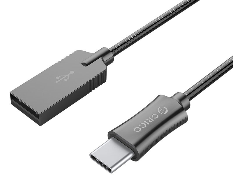 

Кабель USB 2.0 AM-Type-C 1м Orico HTS-10 черный