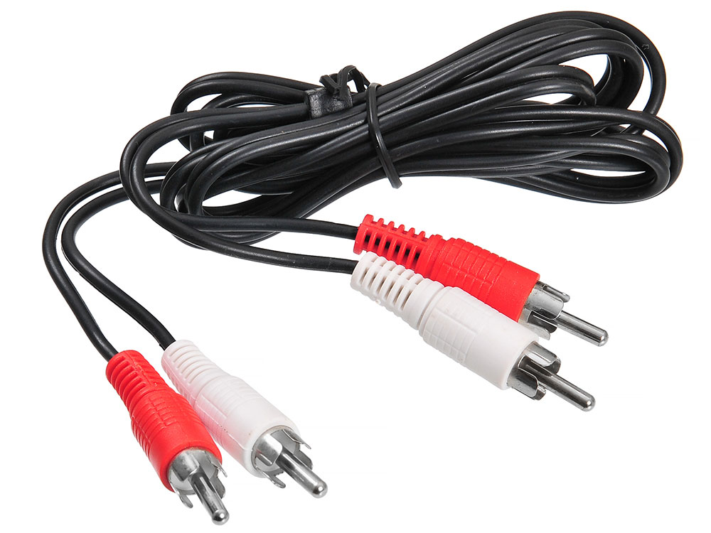 

Кабель соединительный 1.5м Buro 2xRCA (M) - 2xRCA (M) черный BAAC024-1.5