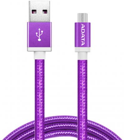 Кабель USB - micro USB A-Data AMUCAL-100CMK-CPU 1 м пурпурный
