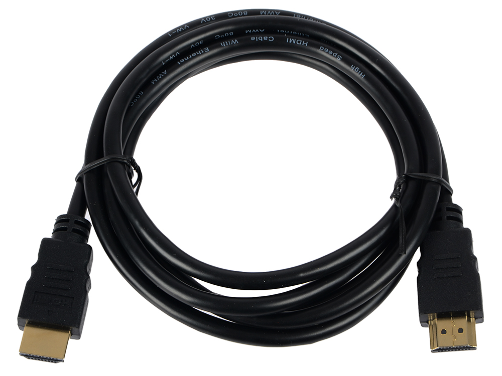 

Кабель CBR CB 240-1.8 HDMI – HDMI, 1,8 м с золотым напылением