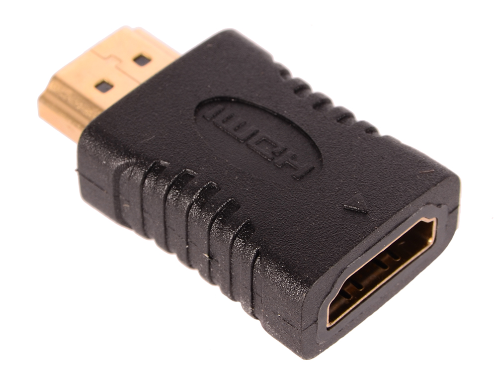 Переходник HDMI (m)/HDMI (f) черный