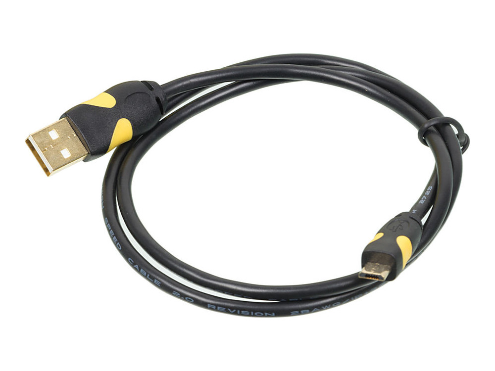 

Кабель 2A Smooth connector microUSB B (m) USB A(m) 0.75м черный