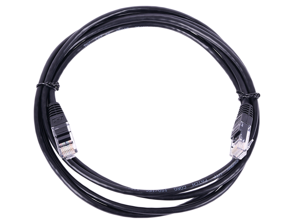 

Патч-корд UTP 5Е категории 2м черный CU PVC Lanmaster TWT-45-45-2.0-BK