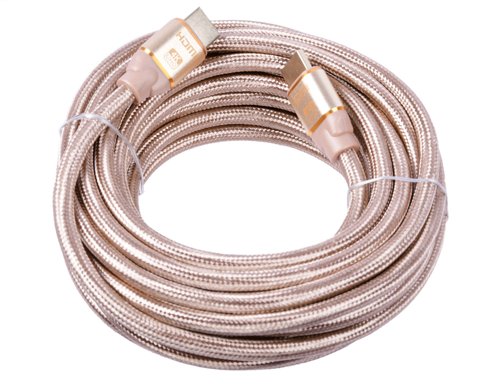 

Кабель HDMI Cablexpert, серия Gold, 7,5 м, v1.4, M/M, золотой, позол.разъемы, алюминиевый корпус, нейлоновая оплетка, коробка CC-G-HDMI03-7.5M