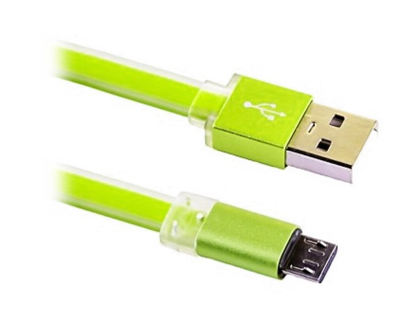 

Кабель USB Blast BMC-121 зеленый (2м, micro USB. USB 2.0)