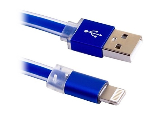 

Кабель USB Blast BMC-211 голубой (1м, iPhone/iPad/iPod. USB 2.0)