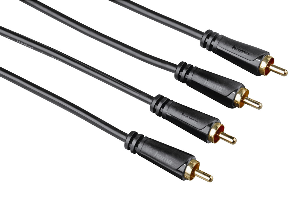 

Кабель соединительный 3.0м Hama 2xRCA (M) - 2xRCA (M) позолоченные контакты черный 00122283
