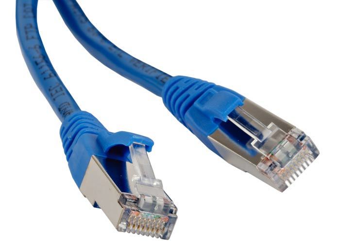 

Патч-корд RJ45 - RJ45, 4 пары, FTP, категория 5е, 0.5 м, синий, LSZH, LANMASTER LAN-PC45/S5E-0.5-BL