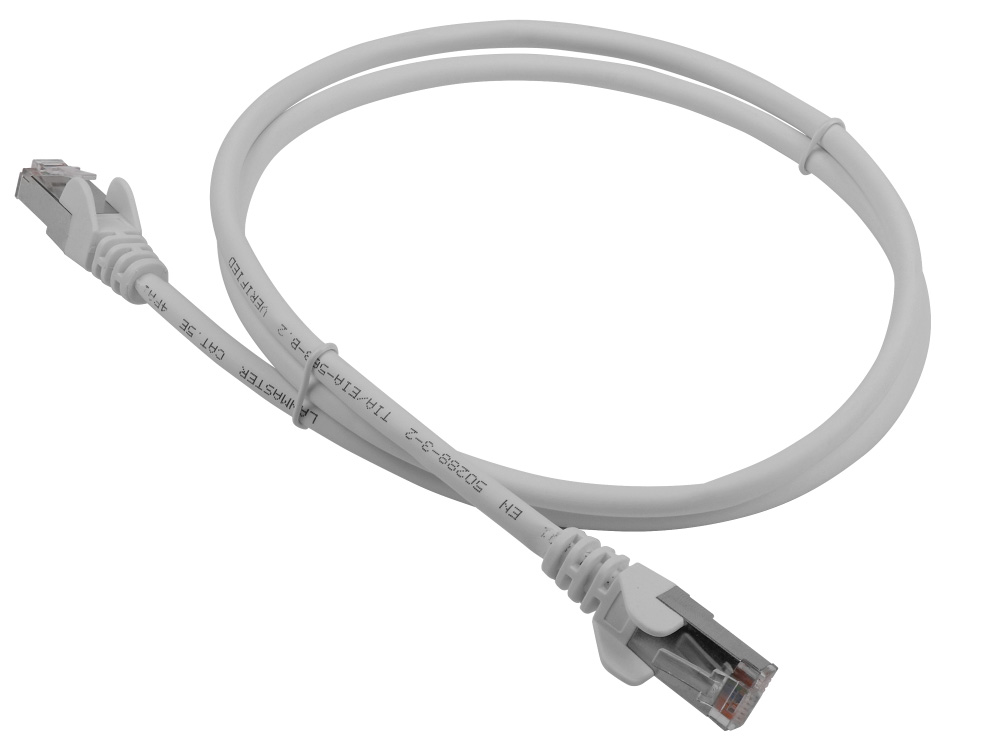 

Патч-корд RJ45 - RJ45, 4 пары, FTP, категория 5е, 0.5 м, серый, LSZH, LANMASTER LAN-PC45/S5E-0.5-GY