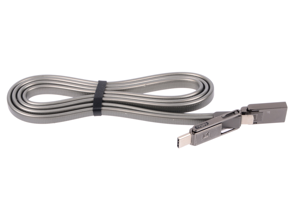 

USB кабель 3 в 1 REMAX Gplex 3 in 1 Cable RC-070th Apple 8 pin/Micro USB/USB Type-C (черный)