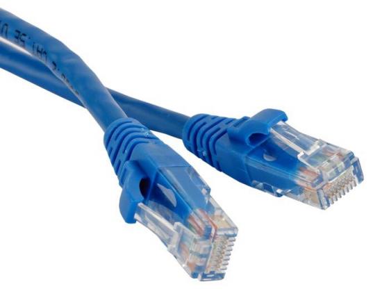 

Патч-корд RJ45 - RJ45, 4 пары, UTP, категория 5е, 1 м, синий, TopLAN