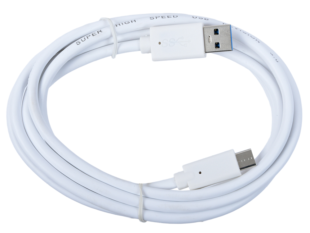 Cablexpert Кабель USB3.0 AM/USB Type-C, 1.8м, белый, пакет (CCP-USB3-AMCM-6-W)