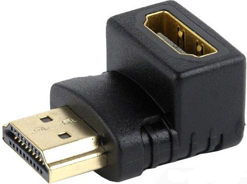 Cablexpert Переходник HDMI-HDMI 19F/19M угловой соединитель 90 градусов, позолоченные разъемы Cablexpert Переходник HDMI-HDMI 19F/19M угловой соединитель 90 градусов, позолоченные разъемы