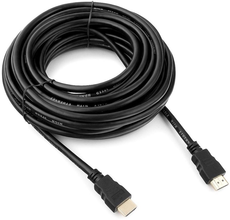 Кабель HDMI Гарнизон GCC-HDMI-10М 10м, v1.4, M/M, черный