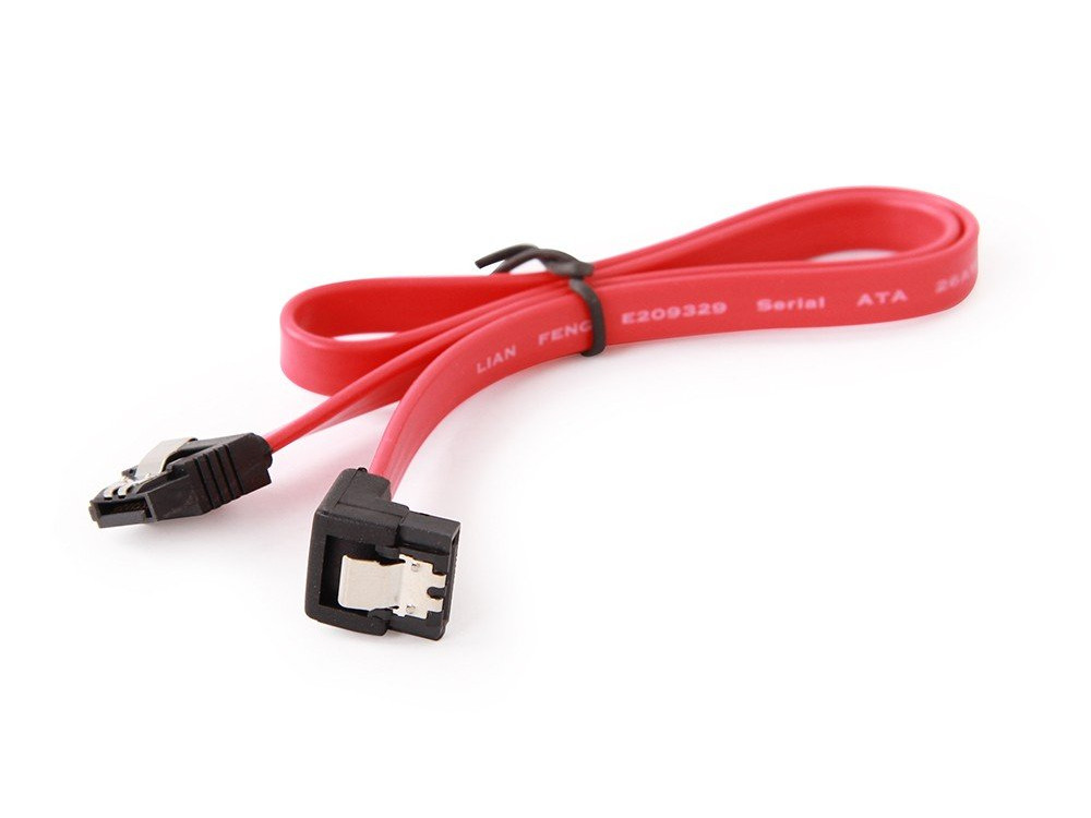 

Cablexpert Кабель интерфейсный SATA 50см, угловой разъем, 7pin/7pin, защелка, пакет (CC-SATAM-DATA90