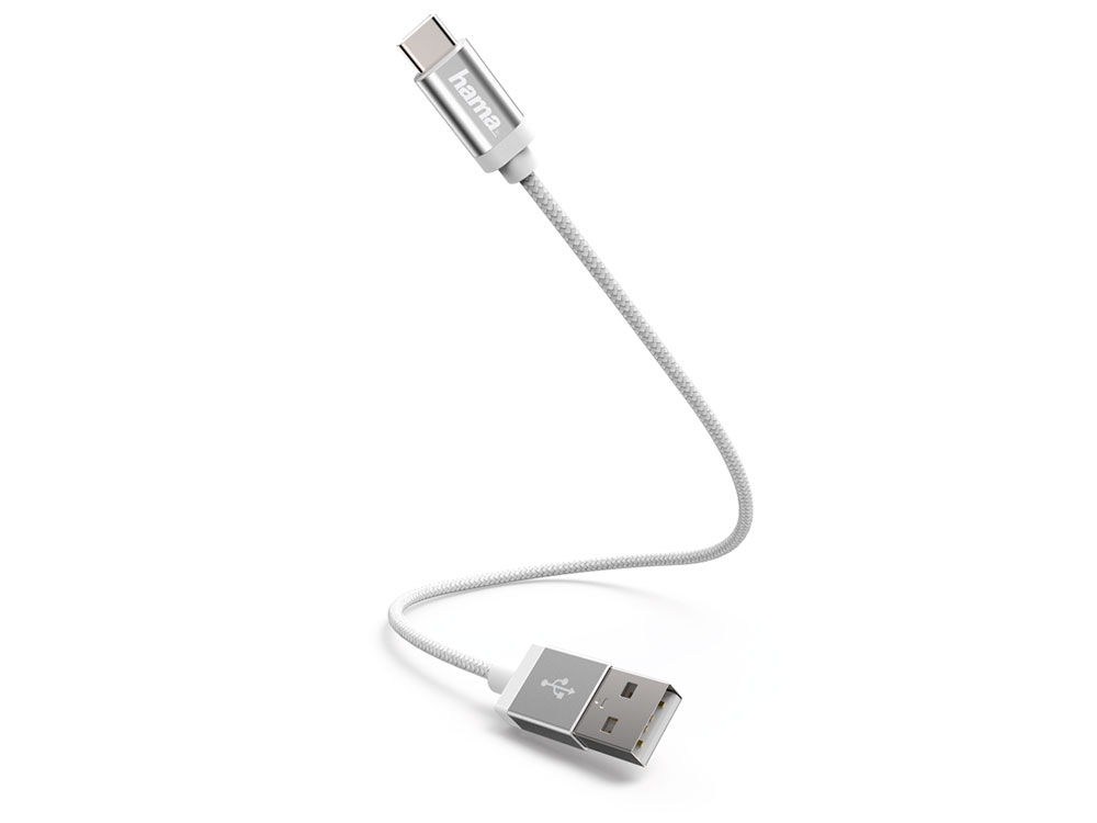 

Кабель Hama 00178284 USB Type-C (m) USB A(m) 0.2м белый